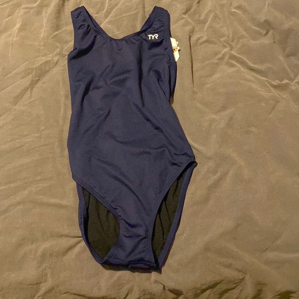 Navy blue swimsuit